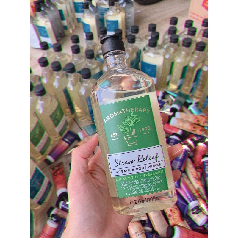 BBW🥀Sữa Tắm Bath & Body Works Aroma - Stress Relief - 295ml