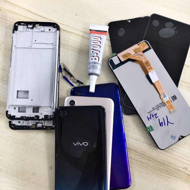 Combo Màn Hình + Bộ Vỏ Sườn ViVo Y91c Zin Hàng Cao Cấp(Tặng tuýp keo dán B-7000)