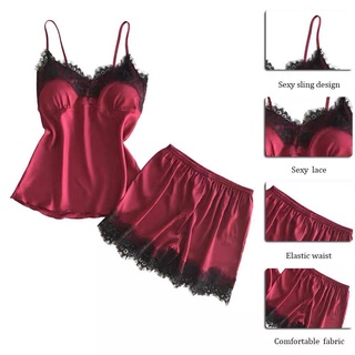 Đồ ngủ nữ 2 dây sexy gợi cảm lụa phi mềm mại DB05