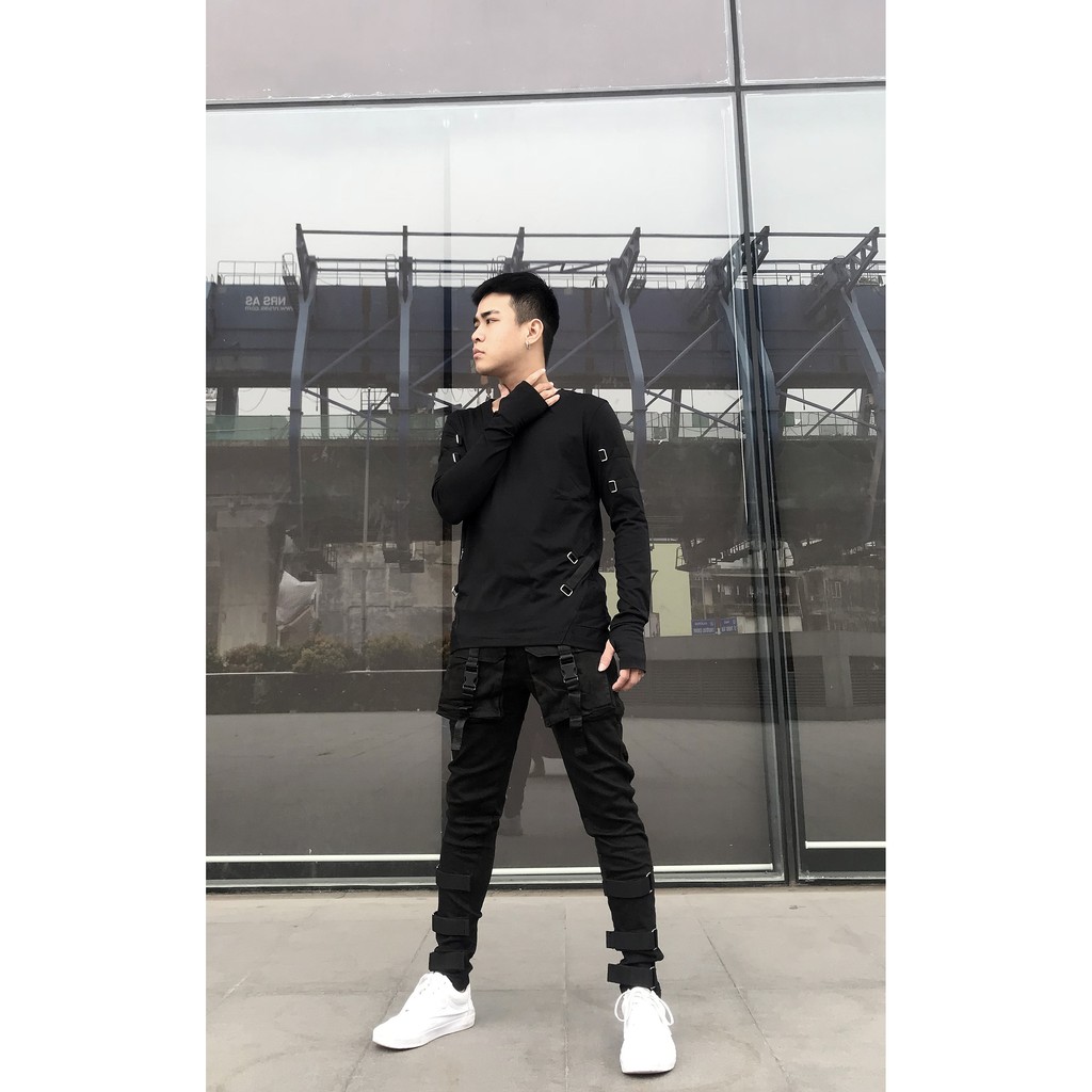 Áo dài tay biker cá tính, phong cách, thời trang Lexuza 034