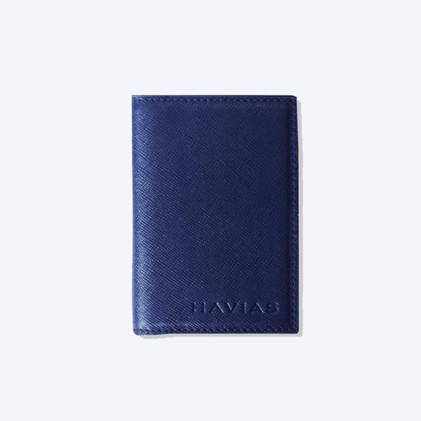 GAPPLE HAVIAS ví đứng mini da bò thật Saffiano nhập khẩu 100%
