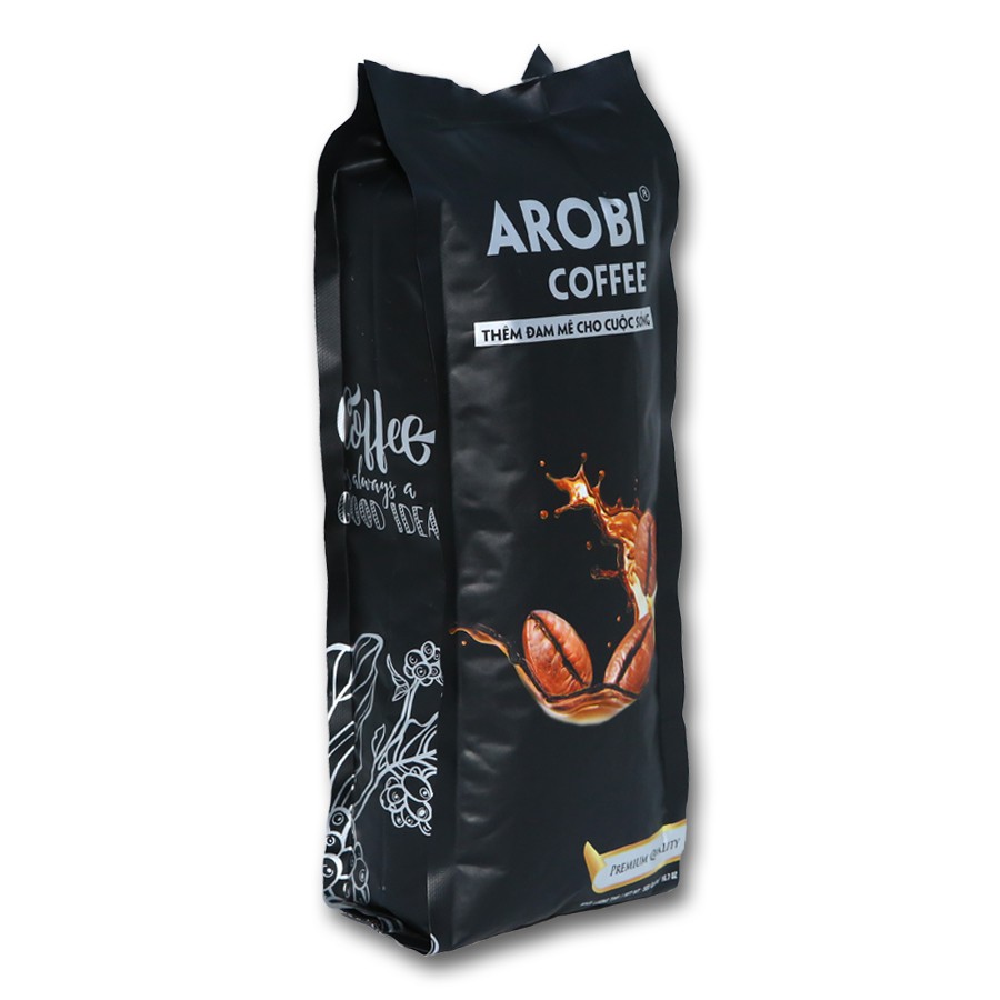 [GIẢM GIÁ TRỰC TIẾP]Cà phê nguyên chất 100% dạng bột pha phin Arobi Coffee 1kg  - Combo 2 bịch 500gr