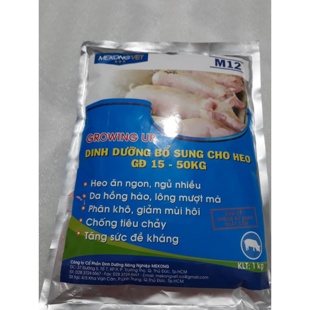 M12 (Tăng trọng heo giai đoạn từ 15_ 50kg) 1kg