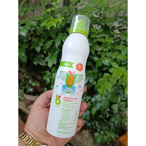 Xịt chống muỗi, xịt chống côn trùng cho bé từ 6 tháng Babyganics 142g - Hàng Us
