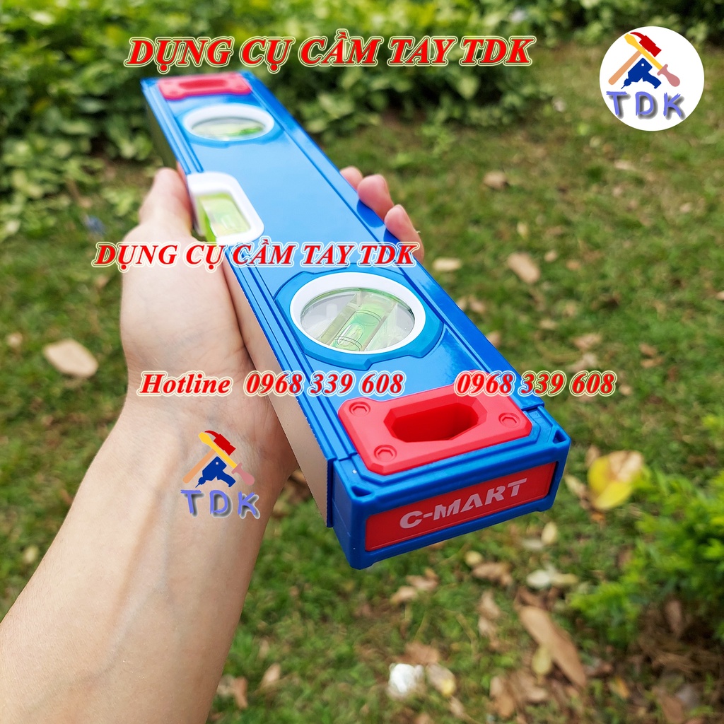 Thước thuỷ hợp kim nhôm có từ tính C-Mart D0013, thước nivo chất lượng cao