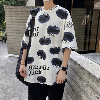 [Cotton] Áo Thun Tay Lỡ Unisex Họa Tiết, Áo Phông Nam Nữ Form Rộng Hàn Quốc Mới Nhất 2021.