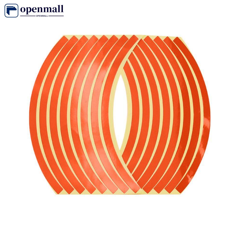 Set 16 Miếng Dán Vành Bánh Xe Mô Tô 10inch Phản Quang