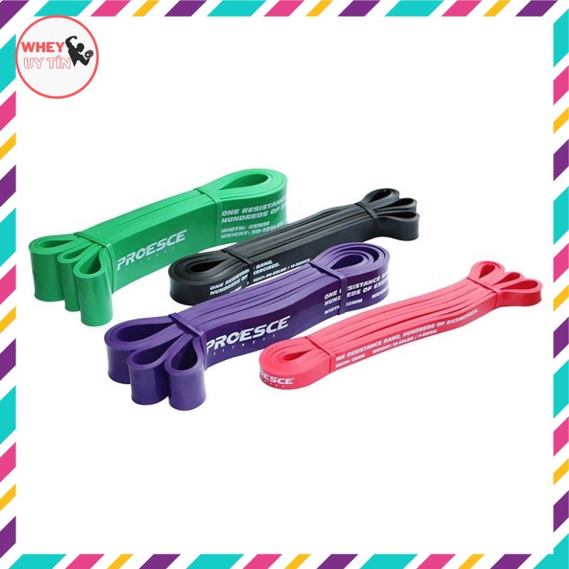 [CHÍNH HÃNG] Dây kháng lực PowerBand tập mông đùi đa năng 15Lbs-175Lbs Đủ kích cỡ