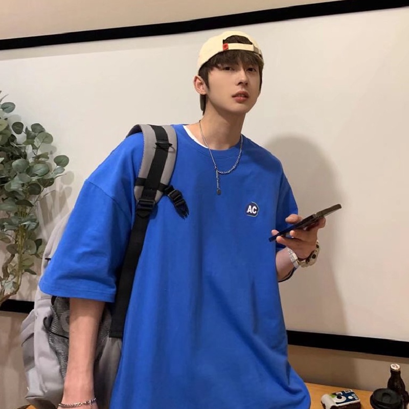 Áo Thun Tay Ngắn Size M-5XL Phong Cách Hàn Quốc Cho Nam