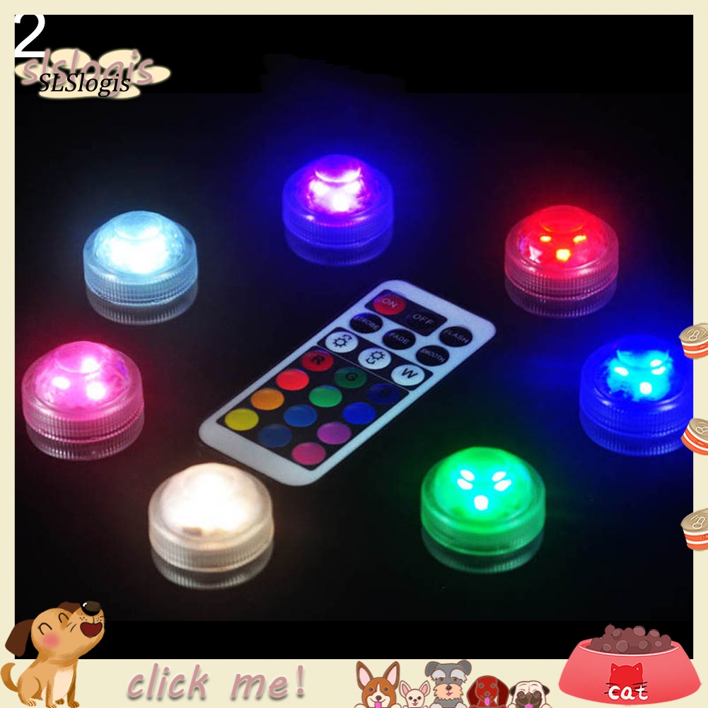 Đèn LED Hình Tròn Thay Đổi Màu Sắc Có Điều Khiển Từ Xa Dành Cho Bể Cá