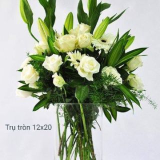 Lọ cắm hoa trụ tròn