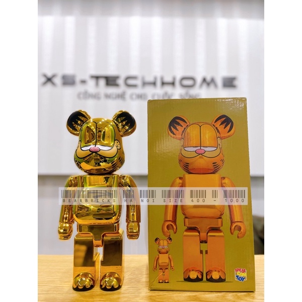 Gấu mô hình Bearbrick nhân vật mèo Garfield 400%