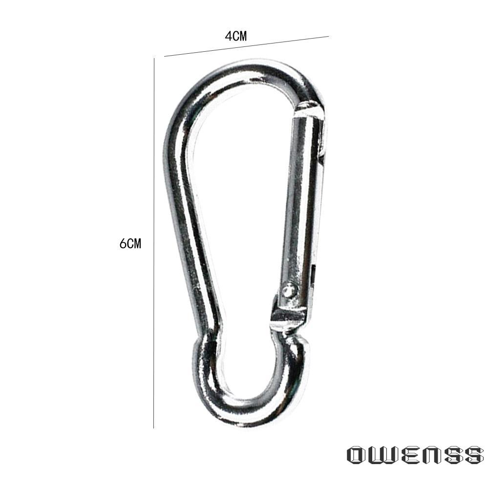 Móc Khóa Carabiner Màu Bạc Đa Năng