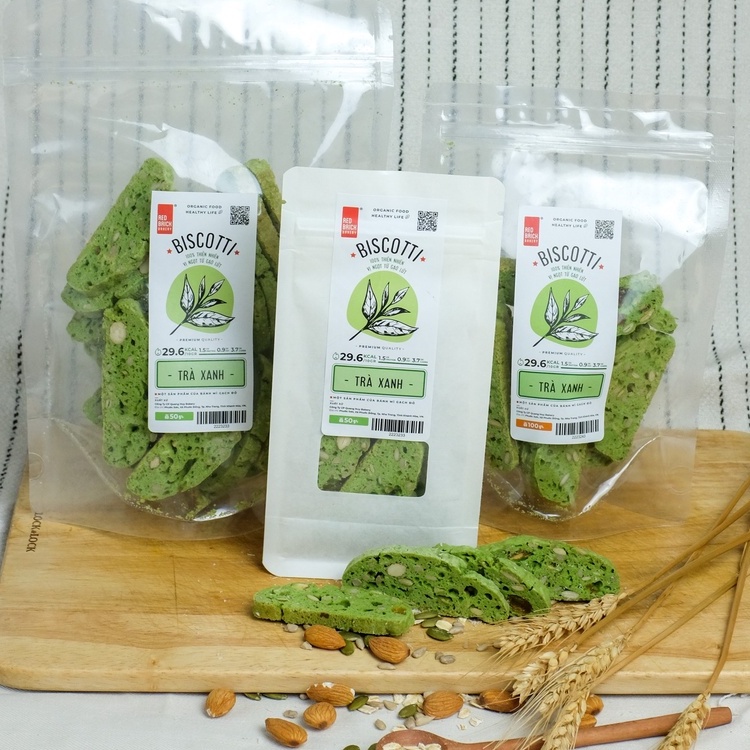 Bánh Biscotti Quốc Dân Thương Hiệu Gạch Đỏ Dành Cho Người Giảm Cân