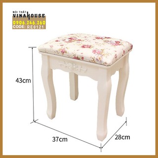 Ghế trang điểm - Ghế trang điểm gỗ siêu bền - Ghế trang điểm