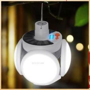 Bóng Đèn Tích Điện, Đèn Năng Lượng Mặt Trời, Đèn Led 4 Cánh Đuôi E72 40W - 5 Chế độ [Bảo Hành 12T]