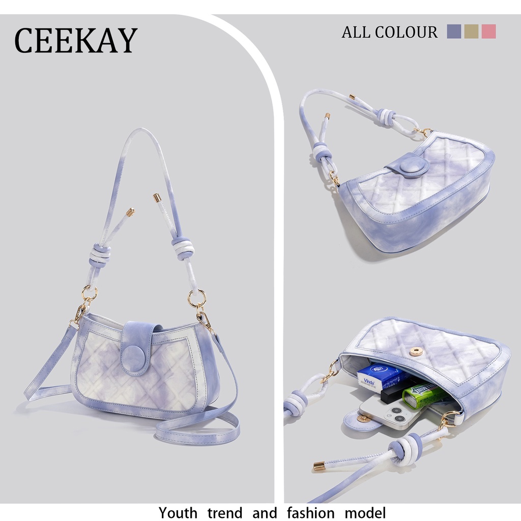 Túi Ceekay chính hãng kẹp nách phối màu độc đáo