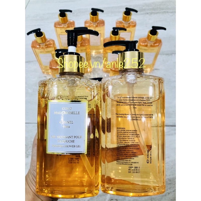 (💯Chuẩn hàng) Sữa Tắm Nước Hoa Chanel Coco 400ml Made in Dubai.Hàng có sẵn