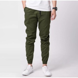 Quần jogger nam màu xanh rêu chất kaki mềm dáng đẹp phù hợp cho nam