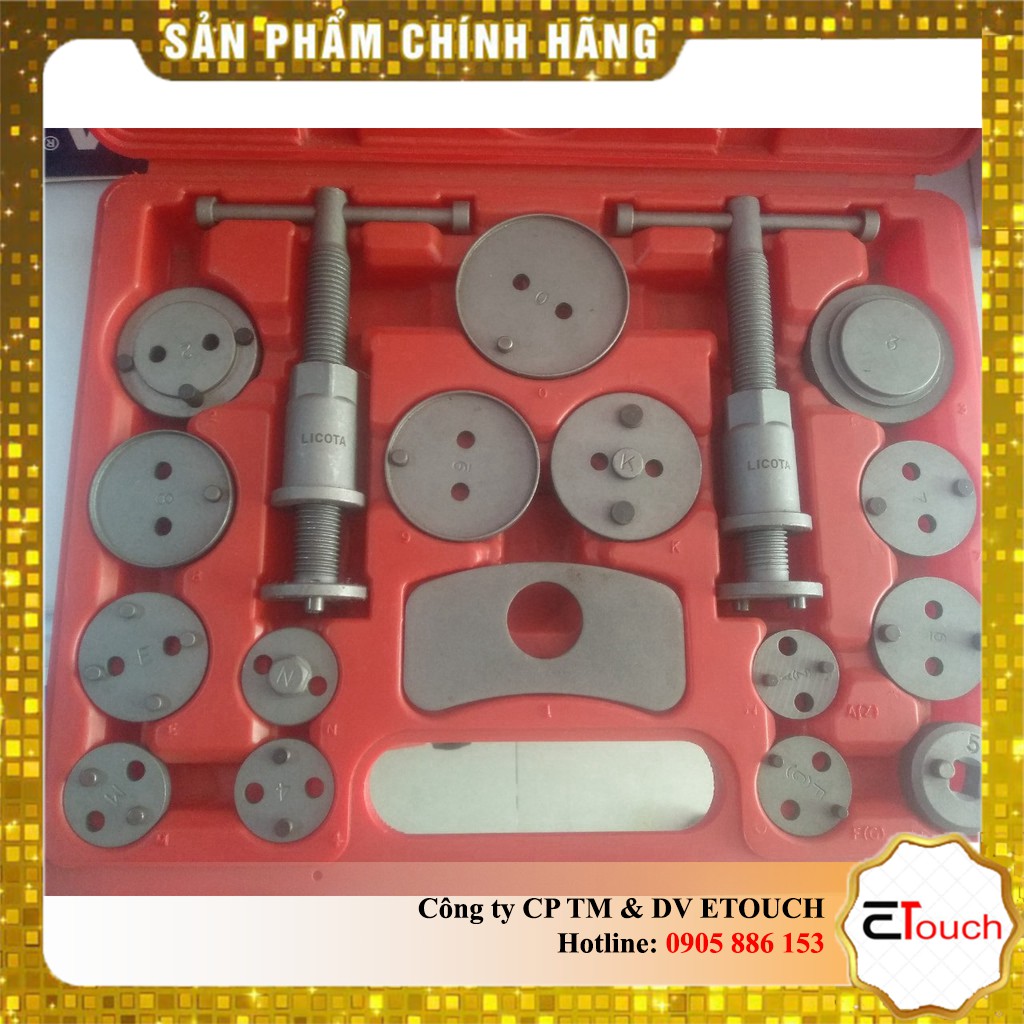 Cảo ép piston thắng đĩa xe hơi 18 chi tiết Licota ATE-4106
