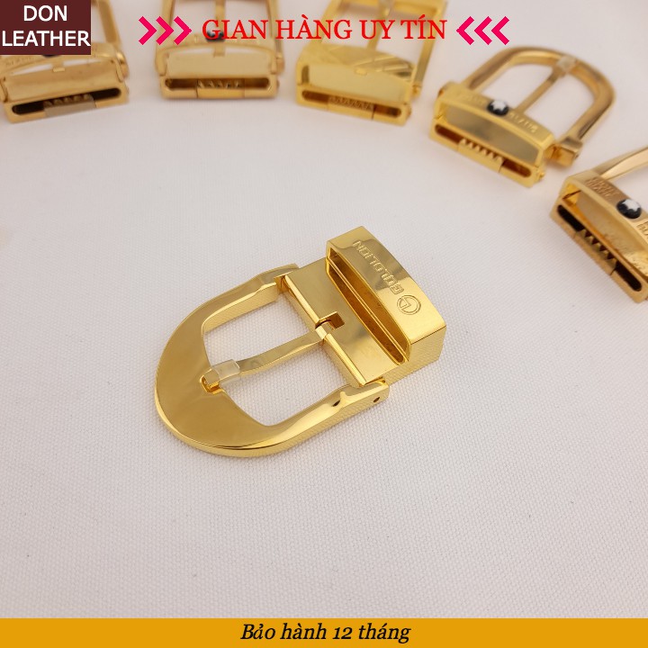 [CHẤT] Đầu Khóa Dây Lưng Đồng Đúc Kiểu Kim Cài Cho Dây 3.3-3.4CM (BH 12 THÁNG)