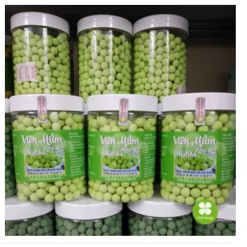 1 hũ 500gram Viên Mầm đậu nành hồng sâm Matcha - tăng vòng 1,đẹp da (có giấy chứng nhận vệ sinh an toàn thực phẩm) VT937