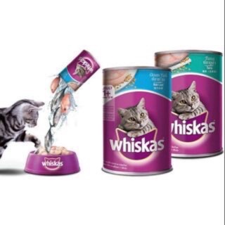 Combo 4 lon wishkas 400g vị cá biển,ngừ