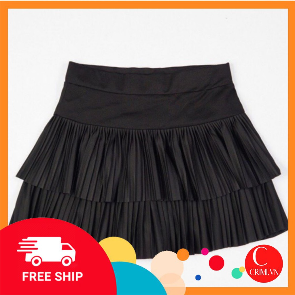 Chân váy xếp ly 2 tầng