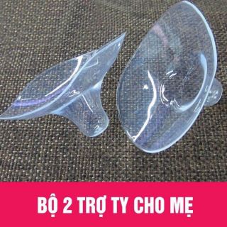 Set 2 núm trợ ti silicon siêu mềm cho mẹ