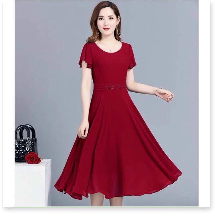 ĐẦM UMI NHÚNG TAY SIÊU XINH,THIẾT KẾ HỌA TIẾT TRƠN NHƯNG VÔ CÙNG SANG TRỌNG LANA FASHION