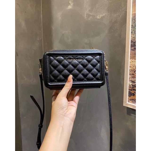 Túi đeo chéo Cnk hộp 2 ngăn khoá hàng Đẹp fullbox