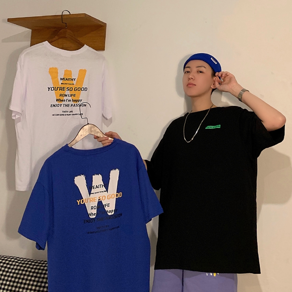 Áo Thun Tay Ngắn Dáng Rộng Phong Cách Harajuku | BigBuy360 - bigbuy360.vn