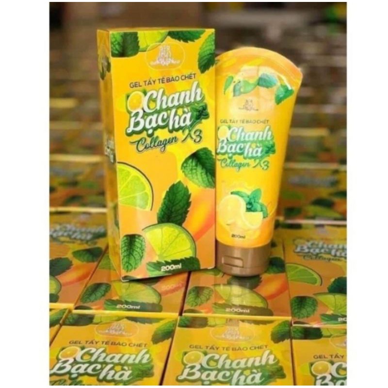  Gel Tẩy Tế Bào Chết Collagen X3 Chanh Bạc Hà 200ml Mỹ Phẩm Đông Anh | BigBuy360 - bigbuy360.vn