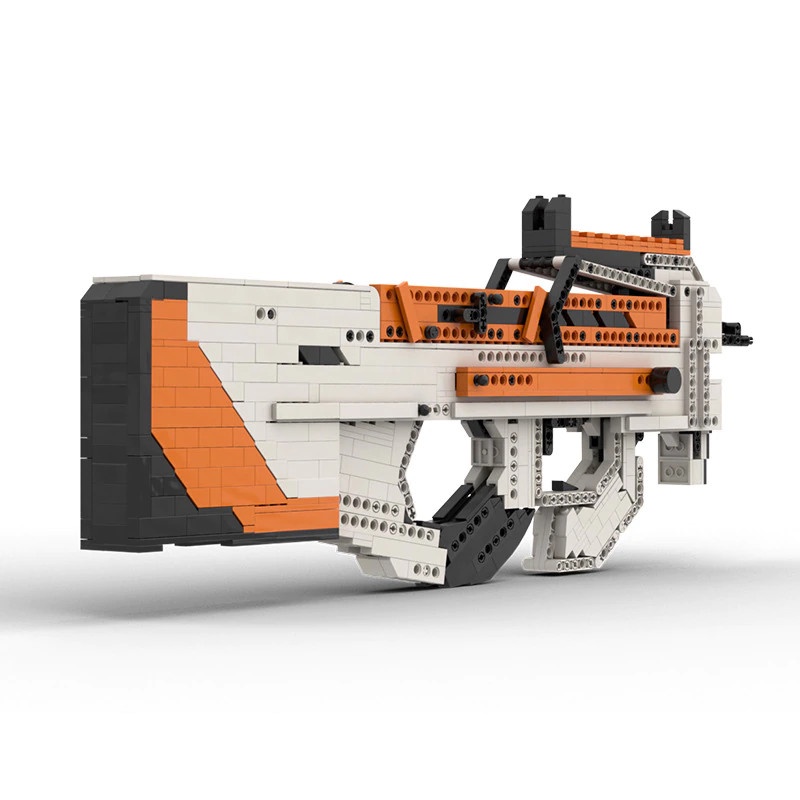 Đồ Chơi Lắp Ráp Kiểu LEGO CSGO , Free Fire Mô Hình P90 Black Ice, ASIIMOV Với 1200+ Mảnh Ghép,Của Kevin183