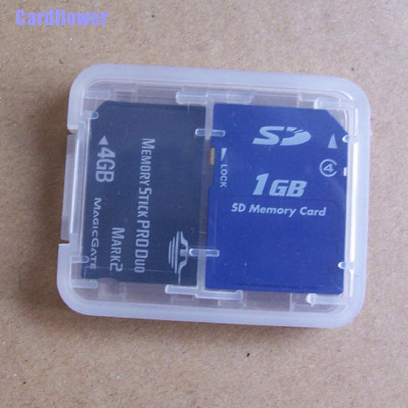 (Hàng Mới Về) Hộp Đựng Thẻ Nhớ Micro Sd Tf Sdhc Mspd 8 Ngăn Giá Đỡ