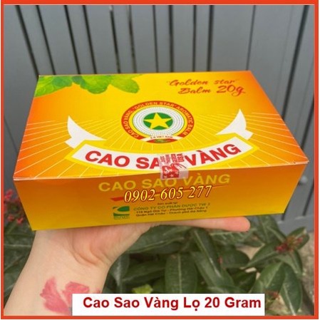 [HÀNG CHÍNH HÃNG] CAO SAO VÀNG (DẦU CÙ LÀ DƯỢC) TRUNG ƯƠNG 3 - 20GR