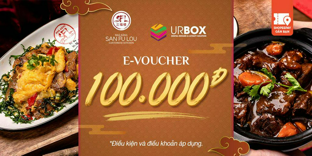 E-voucher san fu lou trị giá 100.000đ
