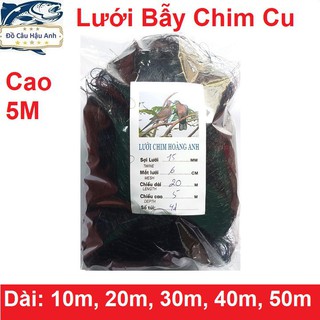 [ Giá Rẻ] Lưới chim cu gáy cao 5m dài 10m - 50m mắt 6cm hàng thái lan cao cấp.