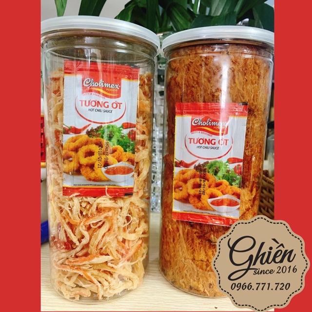 500 GRAM MỰC CÁN TẨM VỊ, MỰC HẤP CỐT DỪA (KÈM TƯƠNG ỚT) LOẠI NGON Đồ ăn vặt tphcm