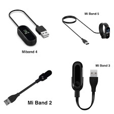 Dây cáp sạc USB thay thế dành cho đồng hồ thông minh Xiaomi Mi Band 2 3 4 5