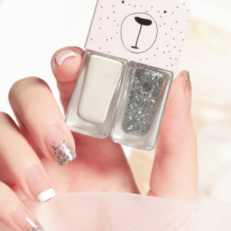 [Hàng mới về] Sơn móng tay đôi 2 trong 1 lên màu độc đáo đẹp mắt