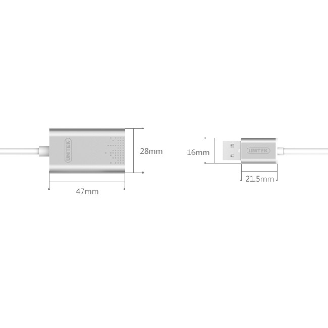 Cáp chuyển cổng cắm tai nghe qua USB Unitek Y-247