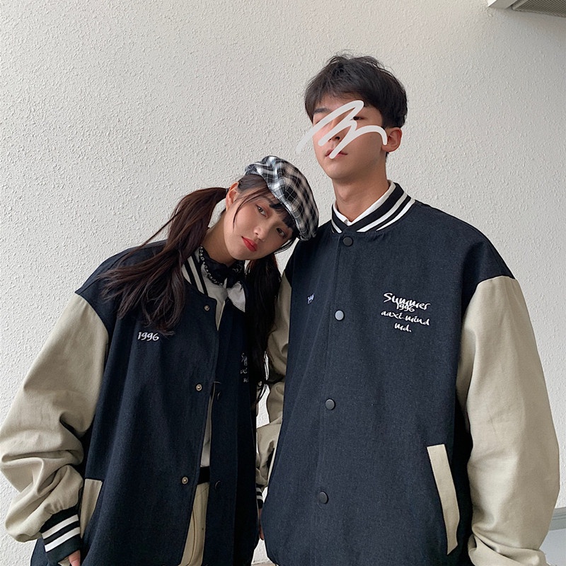 Áo khoác bóng chày Aokang phong cách hàn quốc cho nam nữ