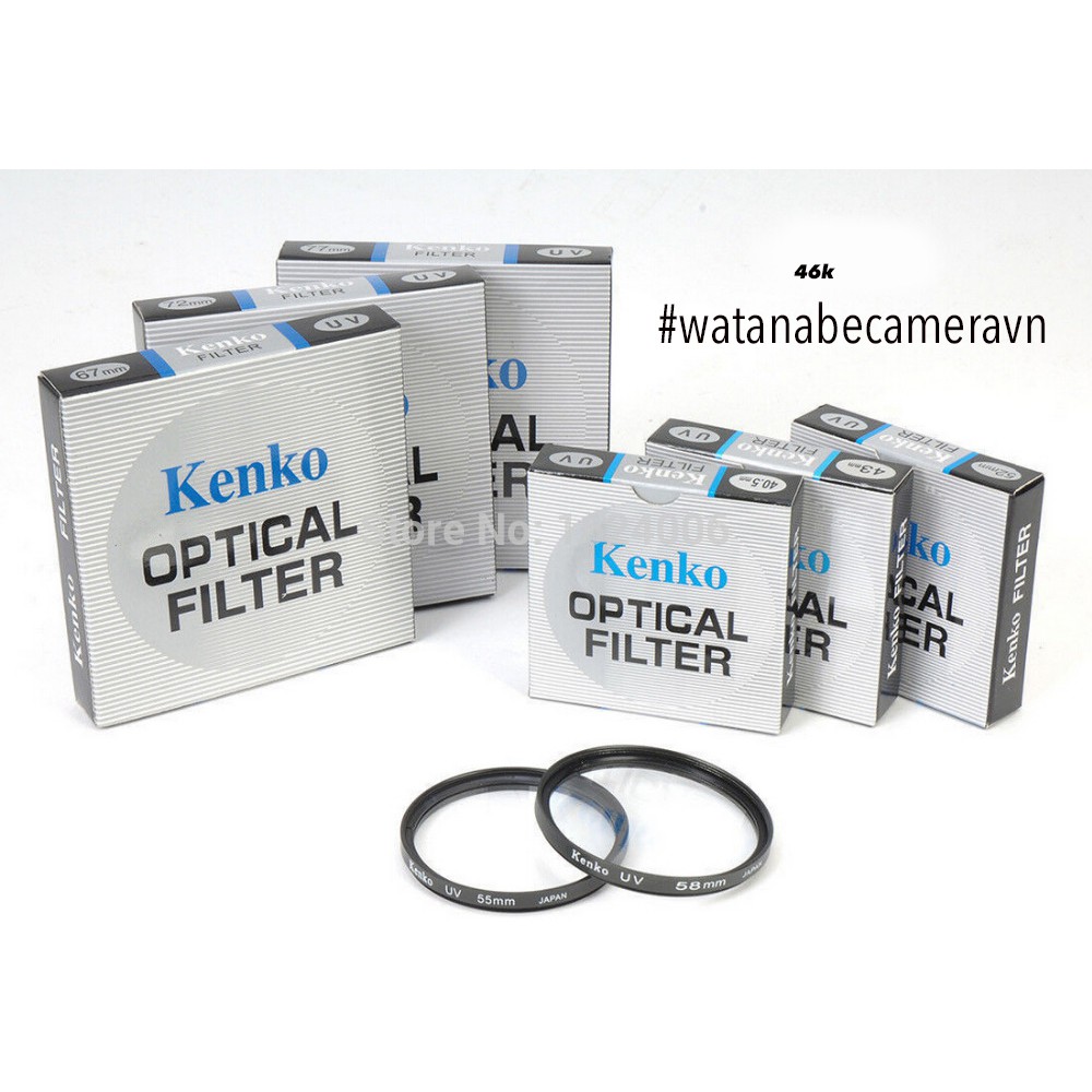 Filter Kenko UV cho lens máy ảnh giá rẻ 40.5mm 46mm 49mm 52mm 55mm 58mm