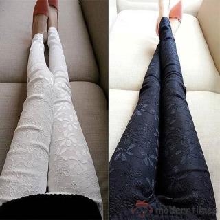 Quần Legging Phối Ren Cho Nữ