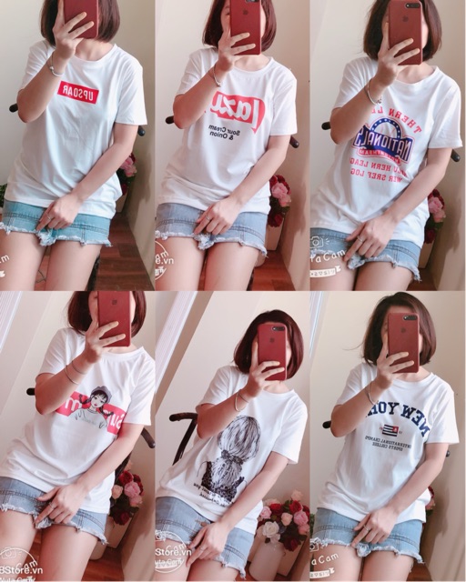 [HÌNH THẬT] ÁO PHÔNG NỮ ⚜️FREESHIP⚜️ Thun Nữ Unisex nhiều hình Phông Nữ Quảng Châu [Thun Nu] | BigBuy360 - bigbuy360.vn