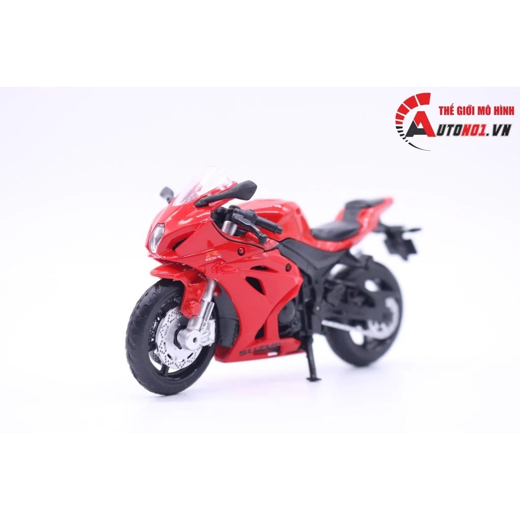 MÔ HÌNH XE SUZUKI GSX-R1000 RED 1:18 MSZ 7211