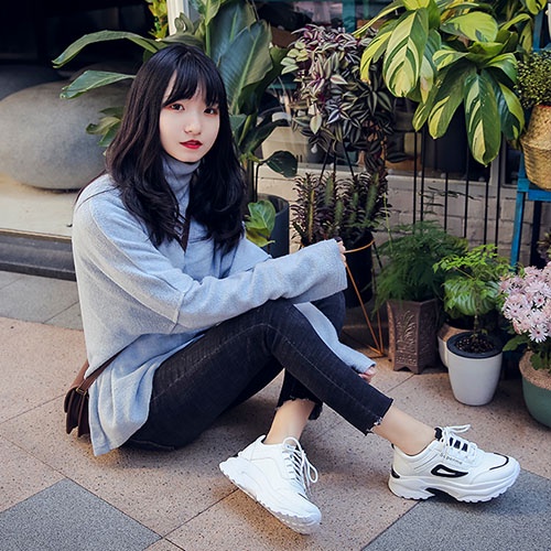 Giày Thể Thao Nữ Mới Nhất 2022 Đế Cao Phiên Bản Hàn Quốc ulzang Harajuku M101