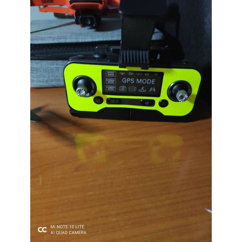 Skin Bảo Vệ Trang Trí Flycam Sjrc F11s 4K Pro Xanh Dạ Quang - Full Body - Decal Cao Cấp - Dán 2 Pin