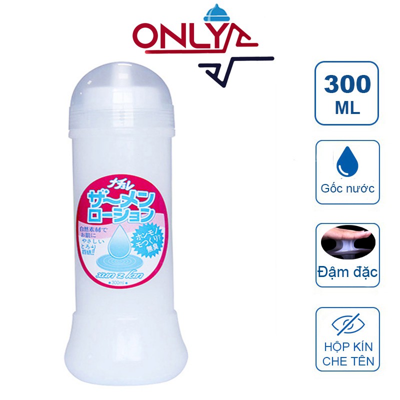 Gel bôi trơn mô phỏng Tinh Trùng Nhật Bản lọ 300ml gốc nước, đậm đặc, chất gel sền sệt, lâu khô phù hợp cho cả nam và nữ